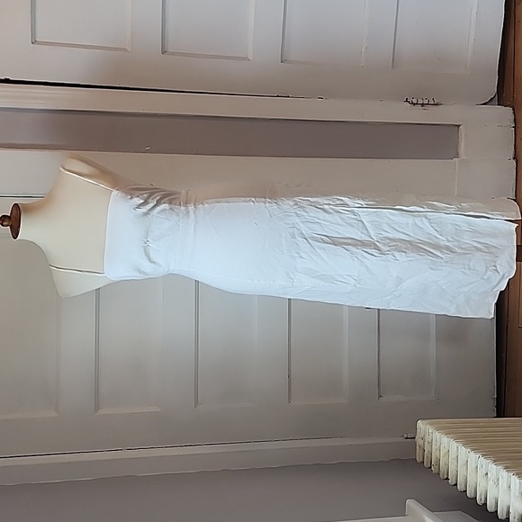 NWT Zara Linen Blend Midi Slit Front Strappy Dress - Picture 11 of 16